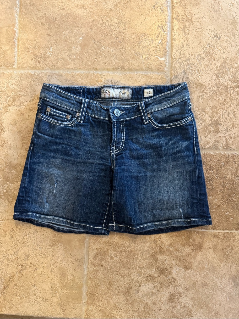 BKE Indigo Blue Denim Jean Shorts